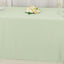 Scuba Rectangular 90"x156" Tablecloth Sage Green - Wrinkle Free, Stain Resistant & Seamless Table Cover