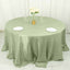 Taffeta 132" Round Tablecloth Sage Green - Seamless Accordion Crinkle Table Cover