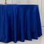 Lamour Satin 120" Round Tablecloth Royal Blue - Seamless Table Cover with Soft Tempered Sheen