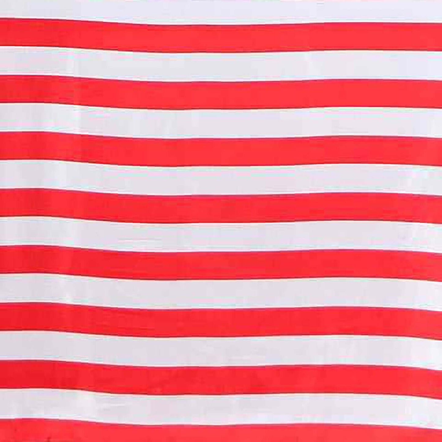 Satin 90"x132" Rectangle Tablecloth Red/White - Stripe Design with Seamless Silky Smooth Finish Table Cover