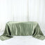 Satin Rectangular 90"x156" Tablecloth Dusty Sage Green - Seamless Table Cover