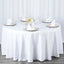 Premium Polyester 120" Round Tablecloth White - Seamless 220GSM Wrinkle-Resistant Design for Classy Events