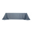 Lamour Satin 90"x156" Rectangle Tablecloth Dusty Blue - Luxurious, Soft Seamless Table Cover