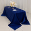 Lamour Satin 90"x132" Rectangle Tablecloth Royal Blue - Soft & Silk-Like Seamless Table Cover