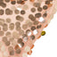7.5ft Sparkly Rose Gold Big Payette Sequin Wedding Arch Cover for Round Backdrop Stand