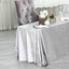 Premium Velvet 90"x132" Rectangle Tablecloth Silver - Reusable Soft & Seamless Table Cover