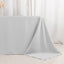 Premium Polyester 90"x132" Rectangle Tablecloth Silver - Seamless 220GSM Stain-Resistant Table Cover