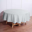 Polyester 90" Round Tablecloth Silver - Stain & Wrinkle-Resistant Table Cover