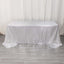 Sequin Dots Polyester 90"x132" Rectangle Tablecloth Shimmering Silver - Seamless, Glittering & Wrinkle Free Table Cover