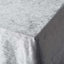 Premium Velvet 90"x156" Rectangle Tablecloth Silver - Reusable Soft & Seamless Table Cover