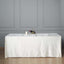 Premium Velvet 90"x156" Rectangle Tablecloth Ivory - Reusable Soft & Seamless Table Cover