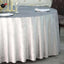 Premium Velvet 120" Round Tablecloth Silver - Reusable Soft & Seamless Table Cover
