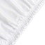 Stretch Spandex 48"x30" Rectangle Tablecloth Top Cover White - Durable Form-Fitting Table Cover for Events & Presentations