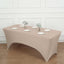 Stretch Spandex 96"x30" Rectangle Table Cover Nude - Durable Form-Fitting Tablecloth