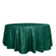 Taffeta 120" Round Tablecloth Hunter Emerald Green - Seamless Accordion Crinkle Table Cover
