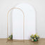 8ft Matte White Spandex Fitted Wedding Arch Cover For Round Top Chiara Backdrop Stand