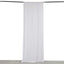 White 4-Way Stretch Spandex Event Curtain Drapes, Wrinkle Free Backdrop Event Panel with Rod Pockets - 5ftx10ft
