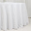 Fire Retardant Premium Polyester 120" Round Tablecloth White - Stylish High-Performance Seamless Table Cover for Large Gatherings
