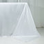 Scuba Rectangular Tablecloth 90"Ã—156" White with Rhinestone Accents â€“ Seamless, Wrinkle-Free, Stain-Resistant Event Linen