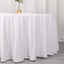 Faux Linen 90"x132" Rectangular Tablecloth White - Slubby Texture Wrinkle-Resistant Seamless Table Cover for Weddings and Special Events