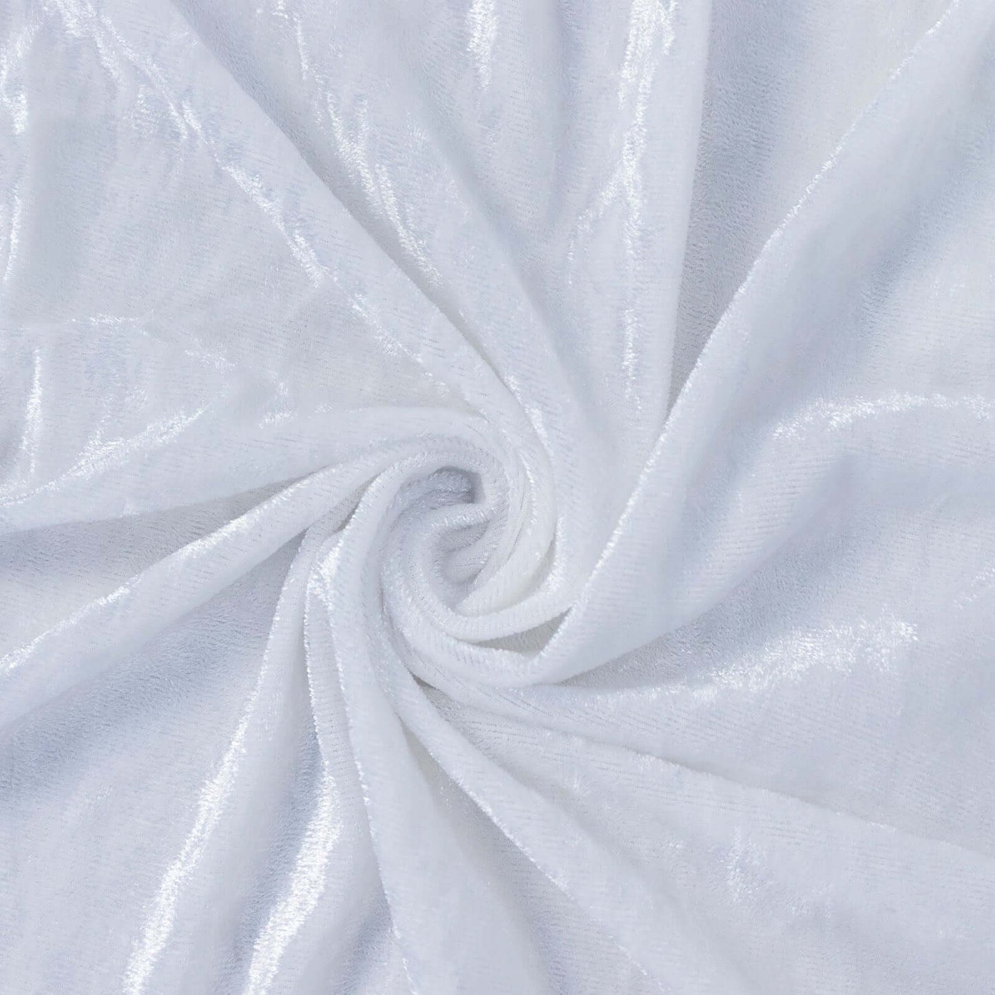 White Crushed Velvet Backdrop Curtain â€“ 8ft x 8ft Event Drape with Rod Pocket, Privacy Panel for Photo Booths & Events