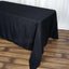 Polyester 90"x156" Rectangle Tablecloth Black - Seamless Wrinkle-Resistant Design for Sophisticated Gatherings