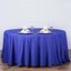 Polyester 120" Round Tablecloth Royal Blue - Seamless Wrinkle-Resistant Table Cover
