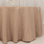 Premium Polyester 120" Round Tablecloth Nude - Seamless 220GSM Wrinkle-Resistant Table Cover