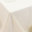 Cotton Blend 90"x132" Rectangle Tablecloth Ivory - Seamless Wrinkle-Resistant Table Cover