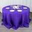 Premium Polyester 132" Round Tablecloth Purple - Seamless 220GSM Wrinkle-Resistant Table Cover