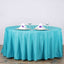 Polyester 120" Round Tablecloth Turquoise - Seamless Wrinkle-Resistant Table Cover