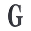 Decorative Rhinestone Alphabet "G" Letter Stickers, Glitter Adhesive Craft Letters Black DIY Sparkle Embellishments 4"