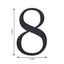 Decorative Rhinestone Number "8" Stickers, Glitter Adhesive Craft Numbers Black DIY Sparkle Embellishments 8"