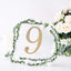 Decorative Rhinestone Number "9" Stickers, Glitter Adhesive Craft Numbers Gold DIY Sparkle Embellishments 8"