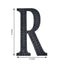 Decorative Rhinestone Alphabet "R" Letter Stickers, Glitter Adhesive Craft Letters Black DIY Sparkle Embellishments 8"
