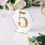 Decorative Rhinestone Number "5" Stickers, Glitter Adhesive Craft Numbers Gold DIY Sparkle Embellishments 4"