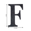 Decorative Rhinestone Alphabet "F" Letter Stickers, Glitter Adhesive Craft Letters Black DIY Sparkle Embellishments 4"