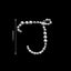 12 Pack 1.5" Clear Rhinestone Monogram Letter Jewel Sticker Self Adhesive DIY Diamond Decor - T