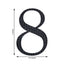 Decorative Rhinestone Number "8" Stickers, Glitter Adhesive Craft Numbers Black DIY Sparkle Embellishments 4"