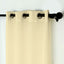 2 Pack Handmade Ivory Faux Linen Curtains 52"x96", Curtain Panels With Chrome Grommets