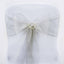 5 Pack 6"x108" Silver Sheer Organza Chair Sashes