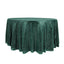 Sequin 120" Round Tablecloth Hunter Emerald Green - Seamless Glittering Table Cover