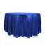 Sequin 120" Round Tablecloth Royal Blue - Seamless Glittering Table Cover