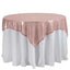 Sequin 60"x60" Table Overlay Square Tablecloth Blush - Luxe Wedding Table Topper
