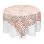 Sequin 72" Table Overlay Square Tablecloth Blush - Diamond Glitz Table Cover