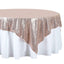 Sequin 72"x72" Table Overlay Square Tablecloth Rose Gold - Sparkly Table Cover