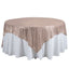 Sequin 90"x90" Table Overlay Square Tablecloth Blush - Sparkly Table Cover