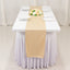 Scuba Polyester 12"x108" Table Runner Beige - Wrinkle-Free Table Linen