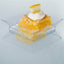 10-Pack Tapas Plates Sleek Square Design Clear - Plastic Disposable Plates for Parties 4"