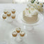 Set of 3 Plastic Round Pedestal Cake Stands Clear for Tea Parties Dessert Buffets & Banquets 9", 11", 15"